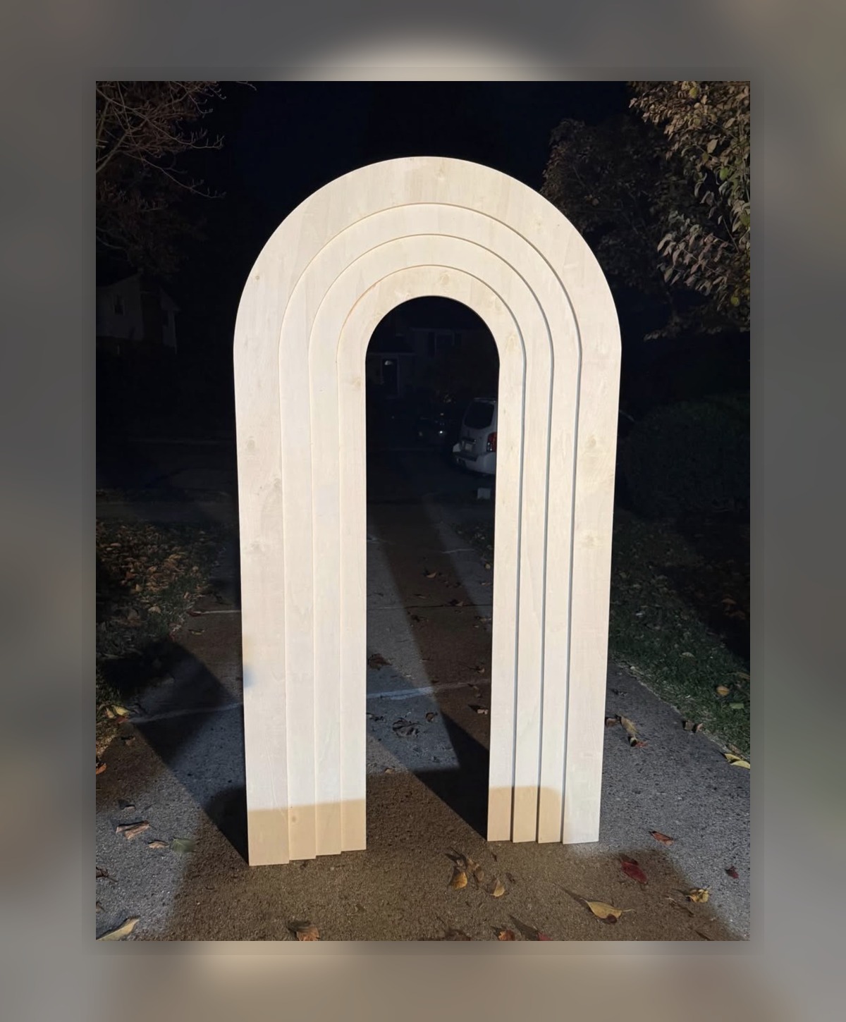 Layered arch backdrop